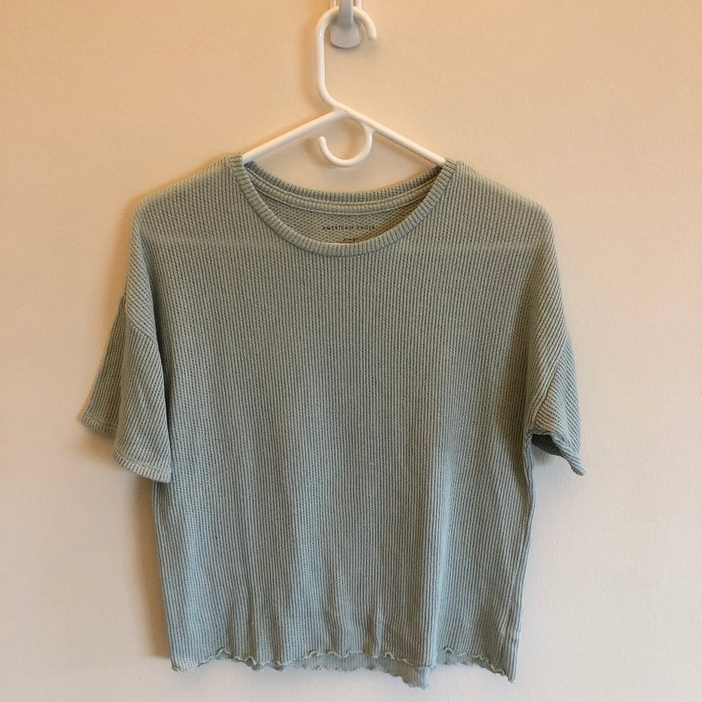 Mint Cropped Tee